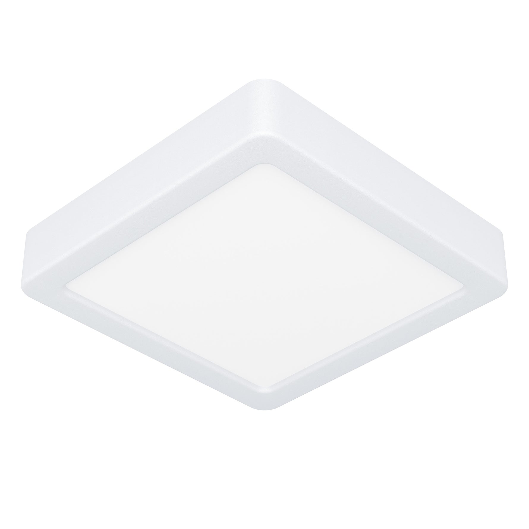 Eglo EU Fueva 5 LED Square White Steel Bathroom Surface-Mounted Light, 16cm, 3000K
