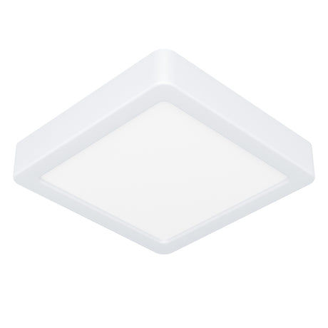 Eglo EU Fueva 5 LED Square White Steel Bathroom Surface-Mounted Light, 16cm, 3000K