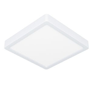 Eglo EU FUEVA?5 LED Surface?Mounted Light – White Steel, Warm White, IP44 Bathroom Ceiling Light