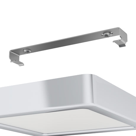 Eglo EU Fueva 5 Chrome LED Square Bathroom Surface-Mounted Ceiling Light, 16cm, 3000K