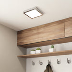 Eglo EU FUEVA?5 LED Surface?Mounted Light – Chrome Steel, Warm White, IP44 Bathroom Ceiling Light