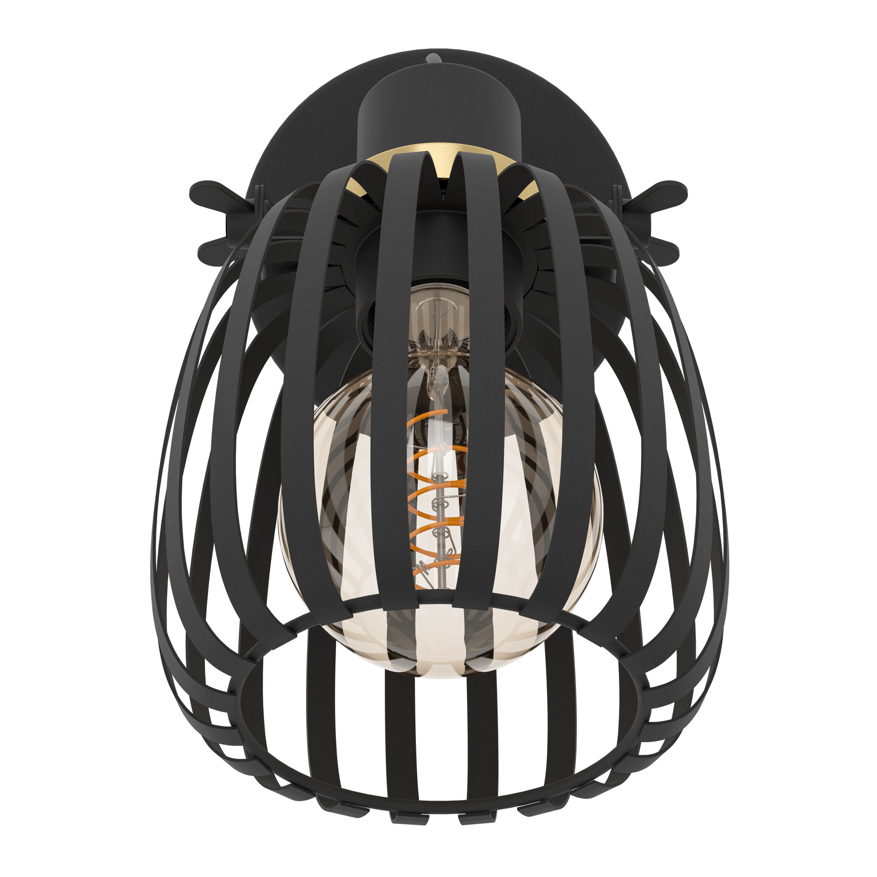 Eglo Lighting WL/CL/1 E27 black/brass-br. 'GIRONA' Spots from the GIRONA range. Part Number - 900661