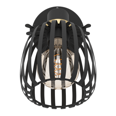 Eglo Lighting WL/CL/1 E27 black/brass-br. 'GIRONA' Spots from the GIRONA range. Part Number - 900661