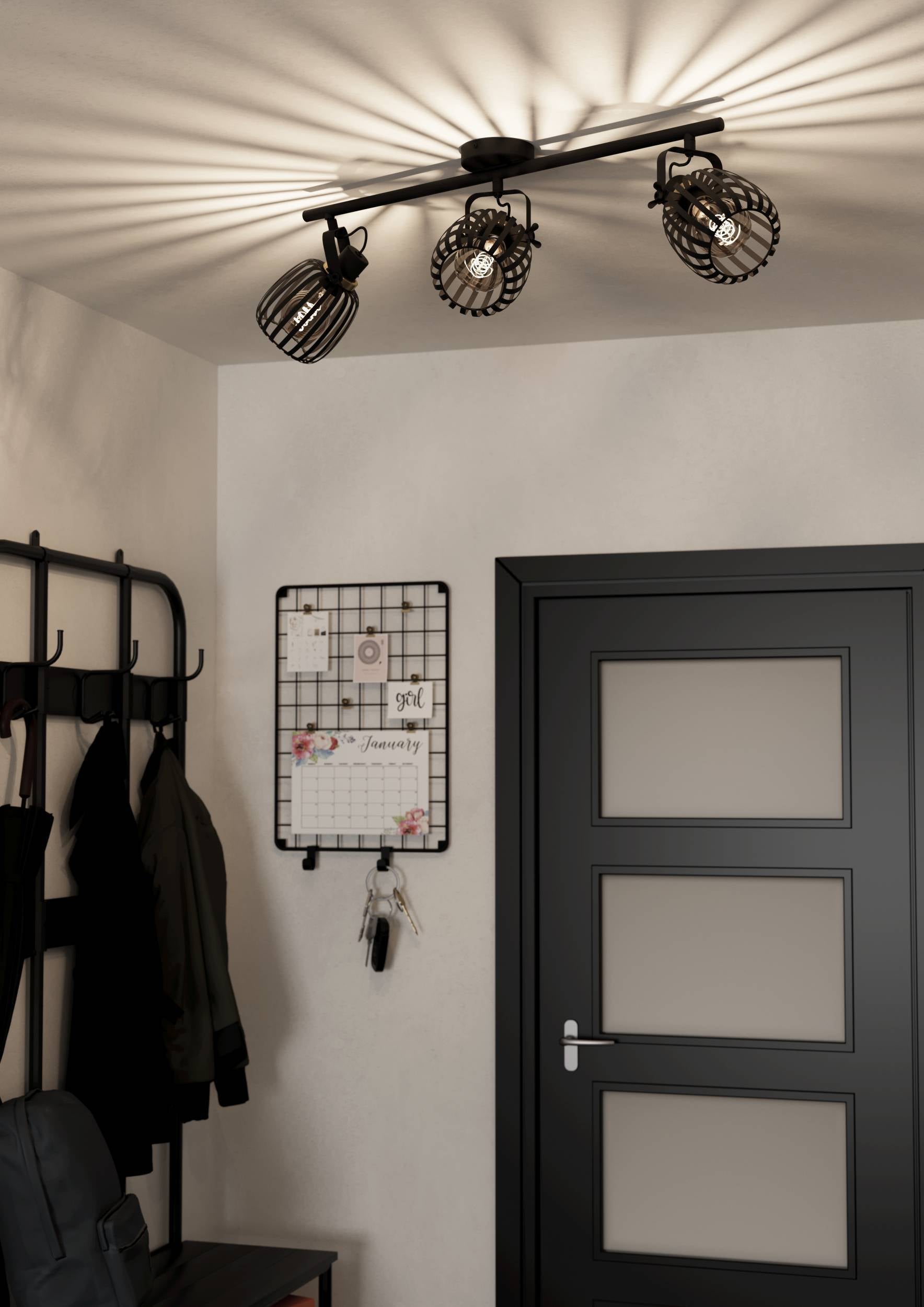 Eglo EU Giron White Steel & Plastic LED Tuneable White Ceiling Light product image - Endon Lighting from First Light Direct with great prices and fast UK delivery