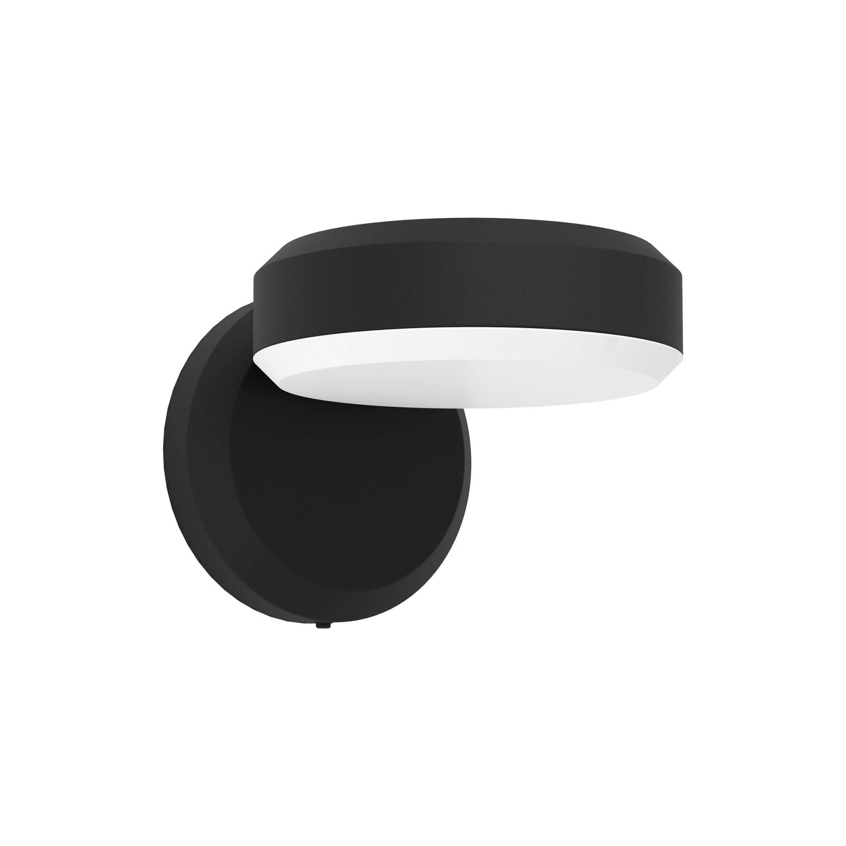 Eglo EU Fornaci LED Outdoor Wall Light Round Black Steel Downlight