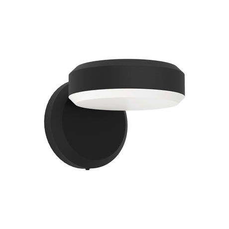 Eglo EU Fornaci LED Outdoor Wall Light Round Black Steel Downlight