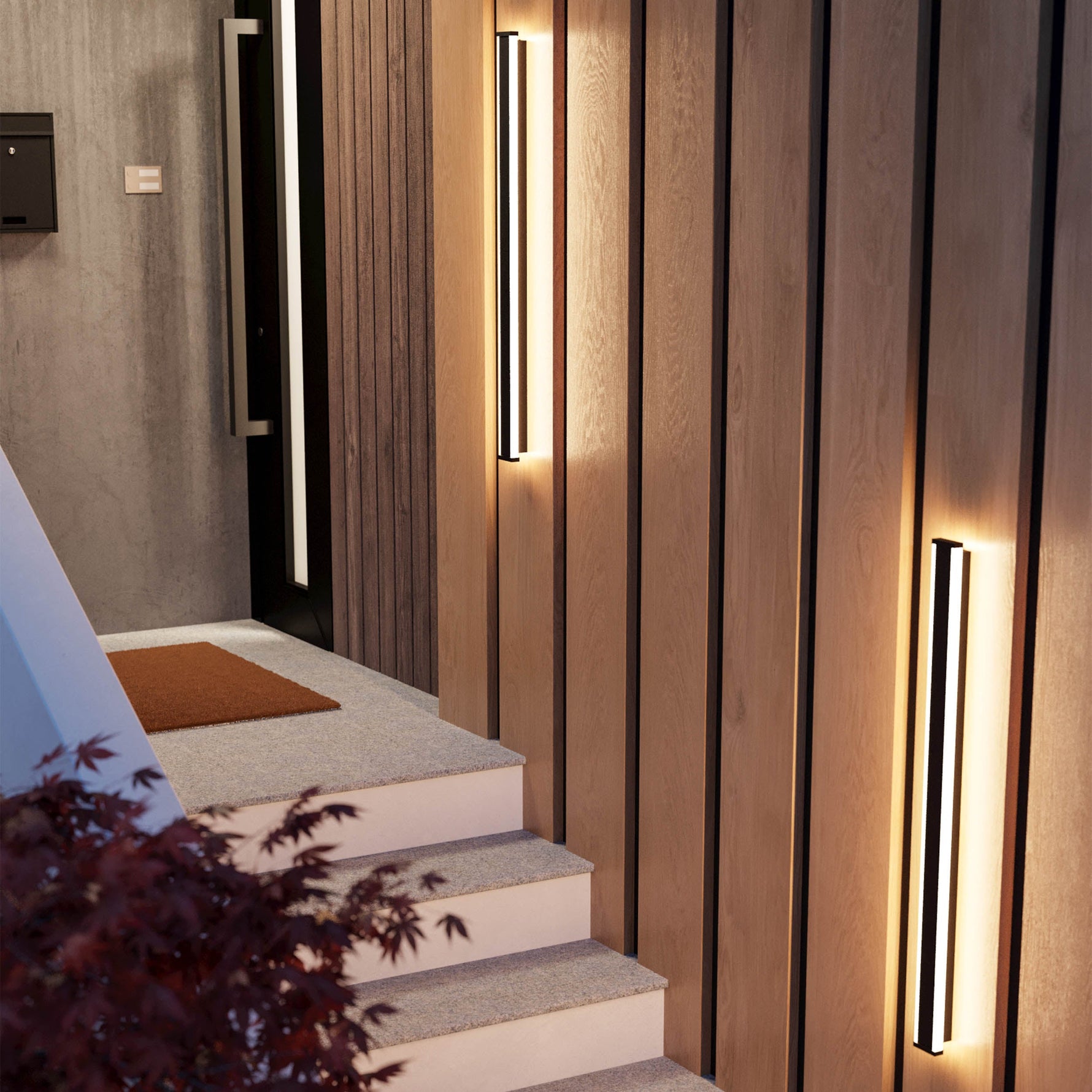Eglo EU Nivarolo LED Outdoor Wall Light Black Steel with White Diffuser, GU10 Warm White, IP44
