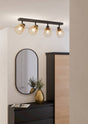 Eglo EU Coslada Black & Brass Contemporary Steel 4-Light Spotlight