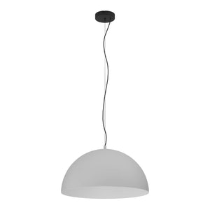 Eglo EU Gaetano 1 Large Grey Steel Dome Pendant Light