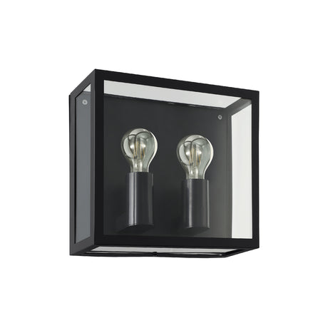 Eglo EU Alamonte 1 2-Light Caged Industrial Outdoor Wall Light