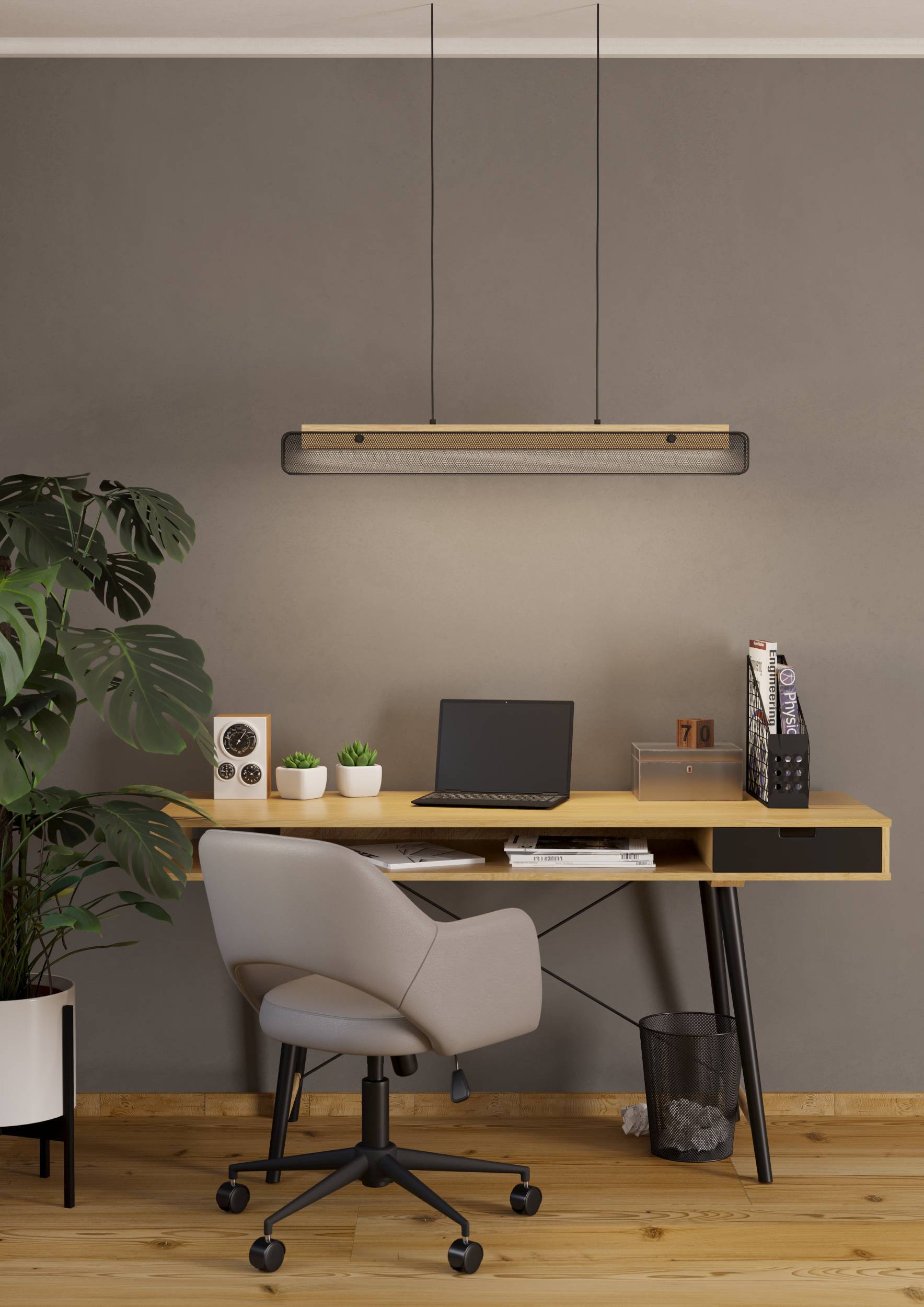Eglo EU Baya LED Satin Nickel Steel LED Floor Lamp With Reading Light