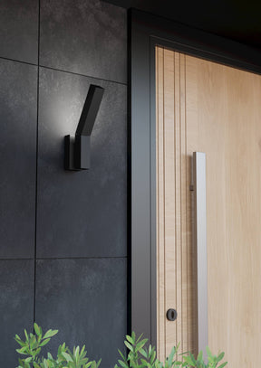 Eglo EU UGENTO Outdoor LED Wall Light – Black Steel Up & Down Light, Warm White, IP44