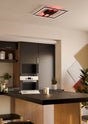 Eglo EU Calagrano-Z Black Aluminium & Steel LED Smart Control Ceiling Light, Square