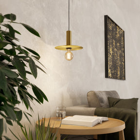 Eglo EU Escandell Brushed Brass Steel Single Pendant