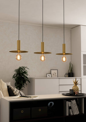 Eglo EU Escandell Brushed Brass Steel 3-Light Pendant