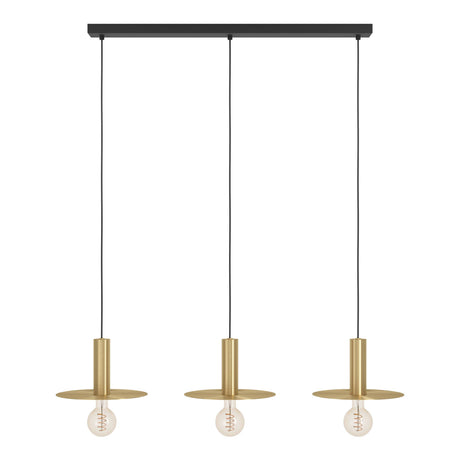 Eglo EU Escandell Brushed Brass Steel 3-Light Pendant