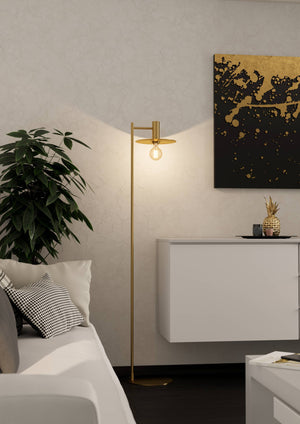 Eglo EU Escandell Brushed Brass Steel Floor Lamp
