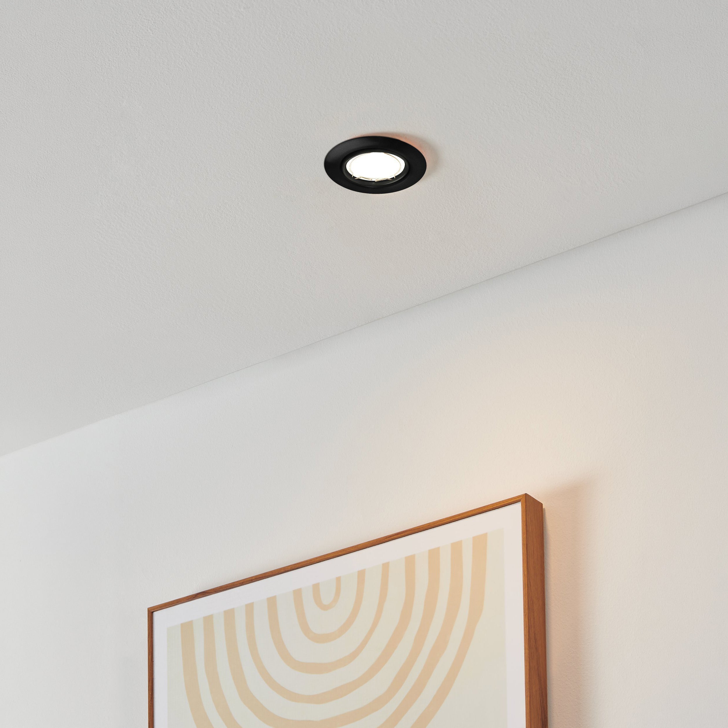 Eglo EU POZUETA?1 Pendant Light – White Steel, E27, Slim Minimalist Design, Indoor Ceiling Lighting