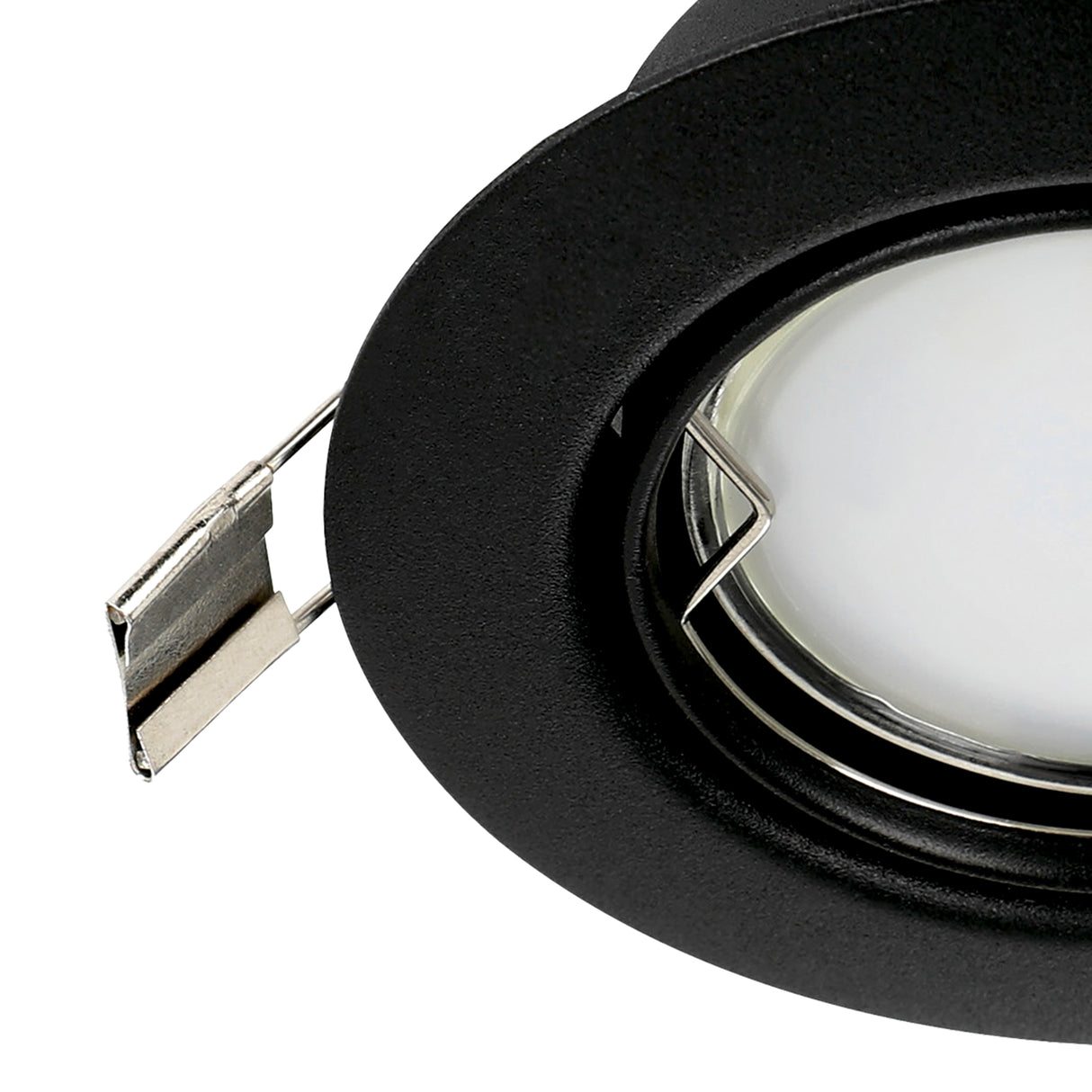 Eglo EU PENETO Recessed LED Light – Black, GU10, Warm White, Compact Indoor Ceiling Downlight