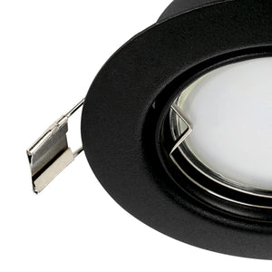 Eglo EU PENETO Recessed LED Light – Black, GU10, Warm White, Compact Indoor Ceiling Downlight