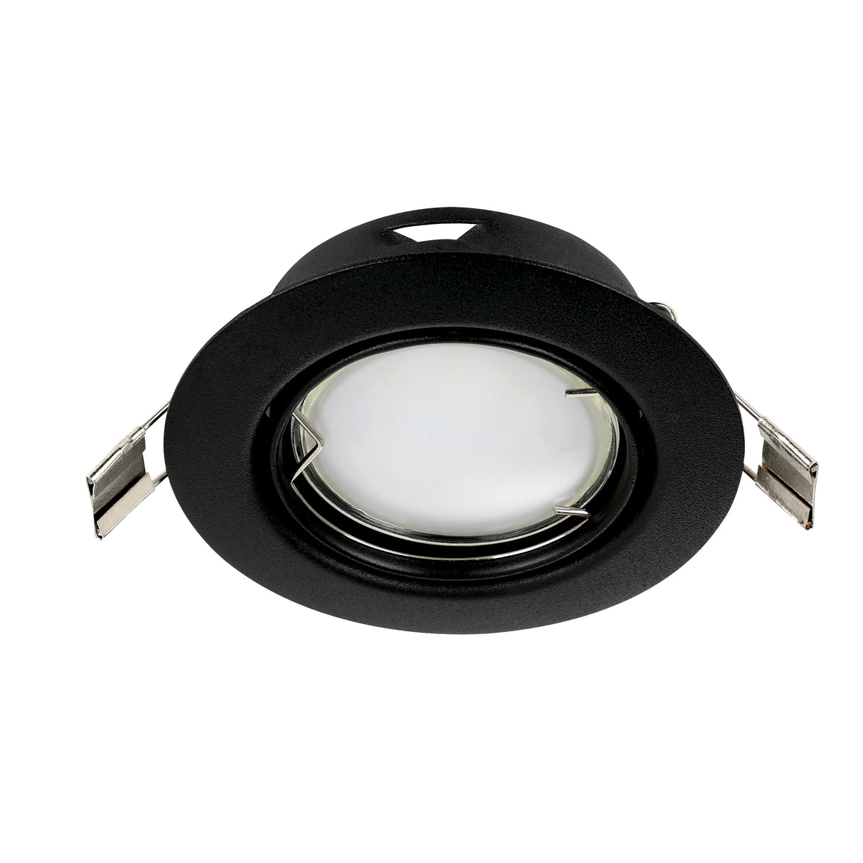 Eglo EU PENETO Recessed Ceiling Light – Black Steel, Triple GU10 LED, High Output Warm White Downlight