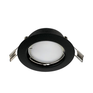 Eglo EU PENETO Recessed Ceiling Light – Black Steel, Triple GU10 LED, Warm White, Indoor Downlight