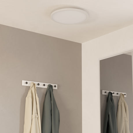 Eglo EU Sarsina-Z White Aluminium & Plastic LED Ceiling Light, 45cm