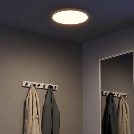 Eglo EU Sarsina-Z White Aluminium & Plastic LED Ceiling Light, 45cm