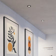 Eglo EU Carosso-Z Smart Control LED Round Black Aluminium Recessed Light, 8cm Cutout
