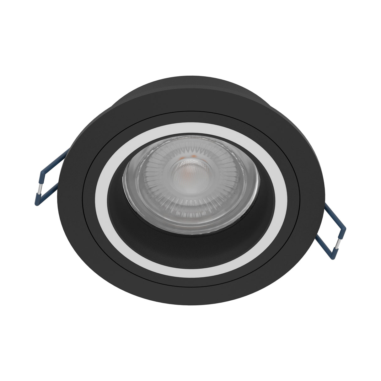 Eglo EU Carosso-Z Smart Control LED Round Black Aluminium Recessed Light, 8cm Cutout