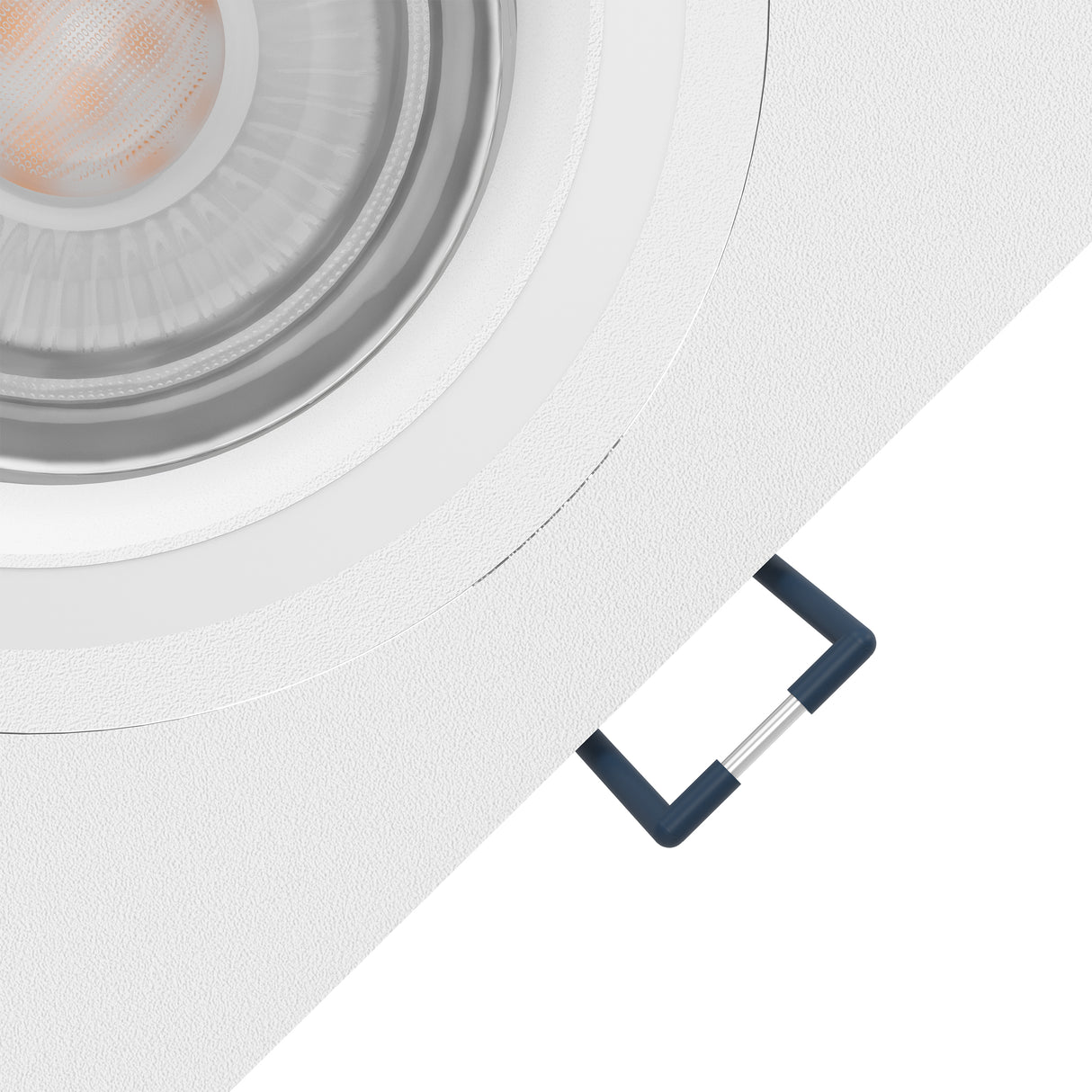 Eglo EU Carosso-Z Smart Control LED Square White Aluminium Recessed Light, 8cm Cutout