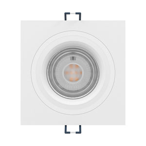 Eglo EU Carosso-Z Smart Control LED Square White Aluminium Recessed Light, 8cm Cutout
