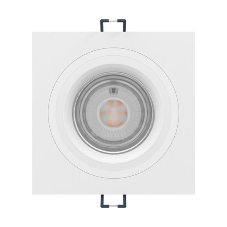 Eglo EU Carosso-Z Smart Control LED Square White Aluminium Recessed Light, 8cm Cutout