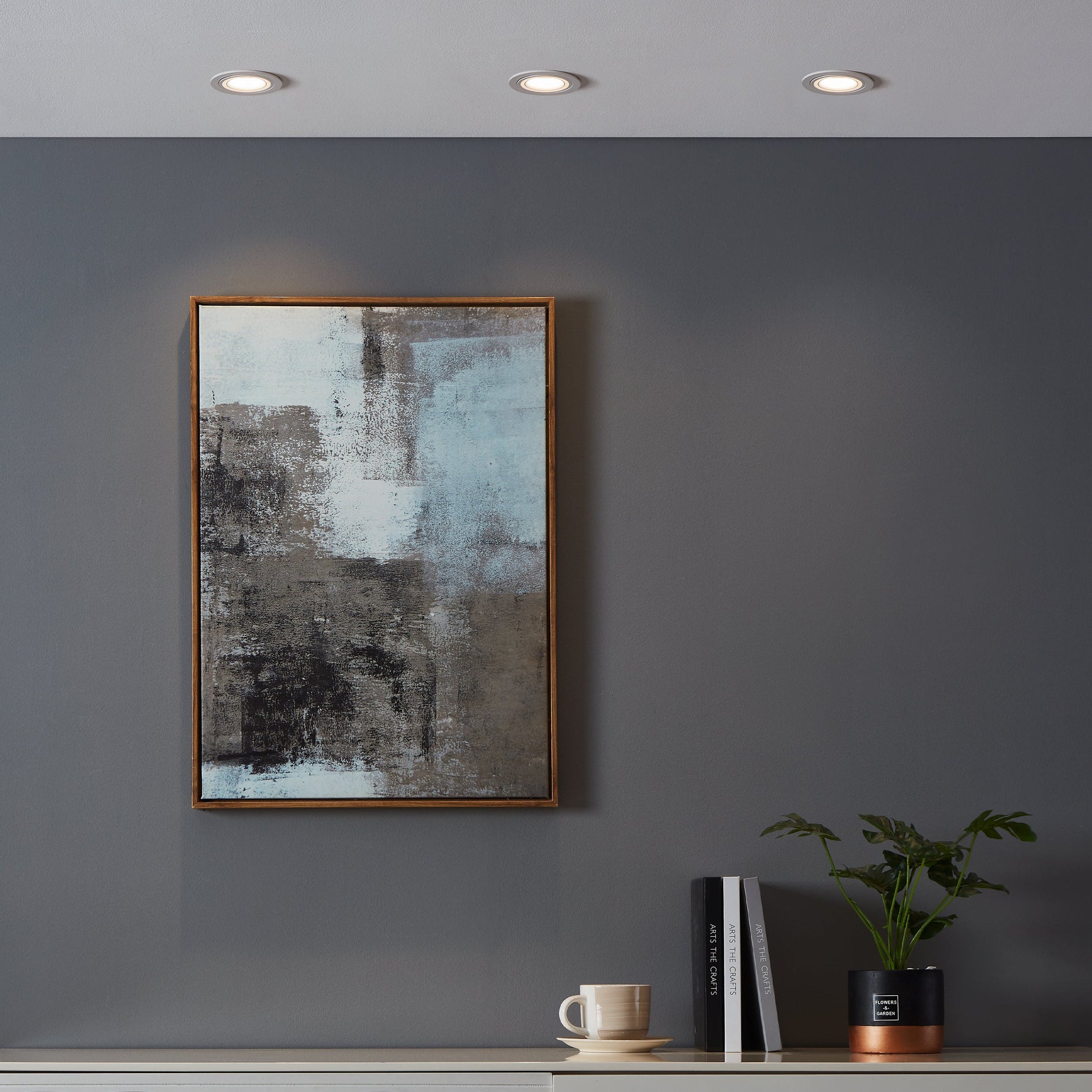 Eglo EU GALLIZZI?Z Smart Ceiling Light – Black, RGB+CCT, Dimmable, App Controlled, Modern Indoor Lighting product image - Endon Lighting from First Light Direct with great prices and fast UK delivery