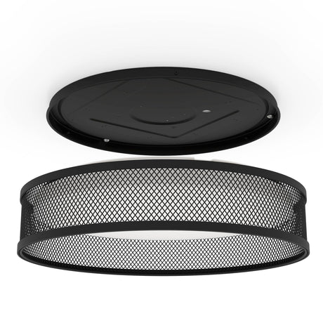 Eglo EU Luppineria Black Steel LED Contemporary Ceiling Light