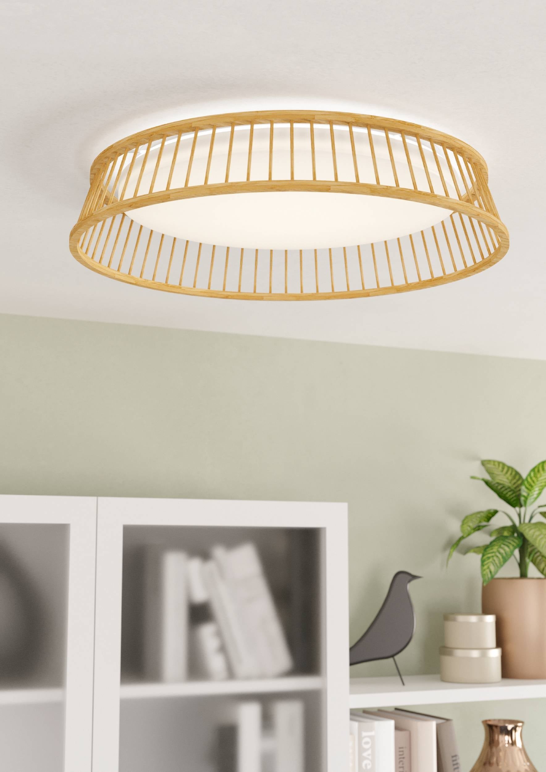 Eglo EU Salobrena 1 Ultra-Slim Modern Black Square LED Ceiling Light product image - Endon Lighting from First Light Direct with great prices and fast UK delivery