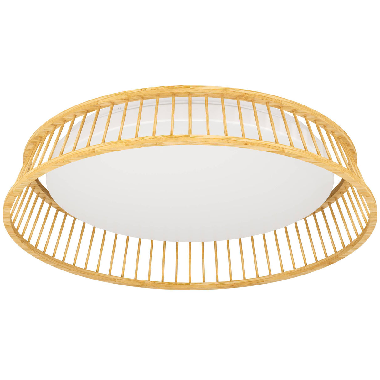 Eglo EU Luppineria Wood & Steel LED Contemporary Ceiling Light