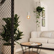 Eglo EU POZUETA?1 Pendant Light – White Steel, E27, Slim Minimalist Design, Indoor Ceiling Lighting