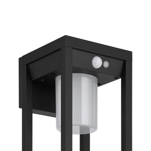 Eglo EU Martano LED Outdoor Solar Light Black with Motion Sensor IP44