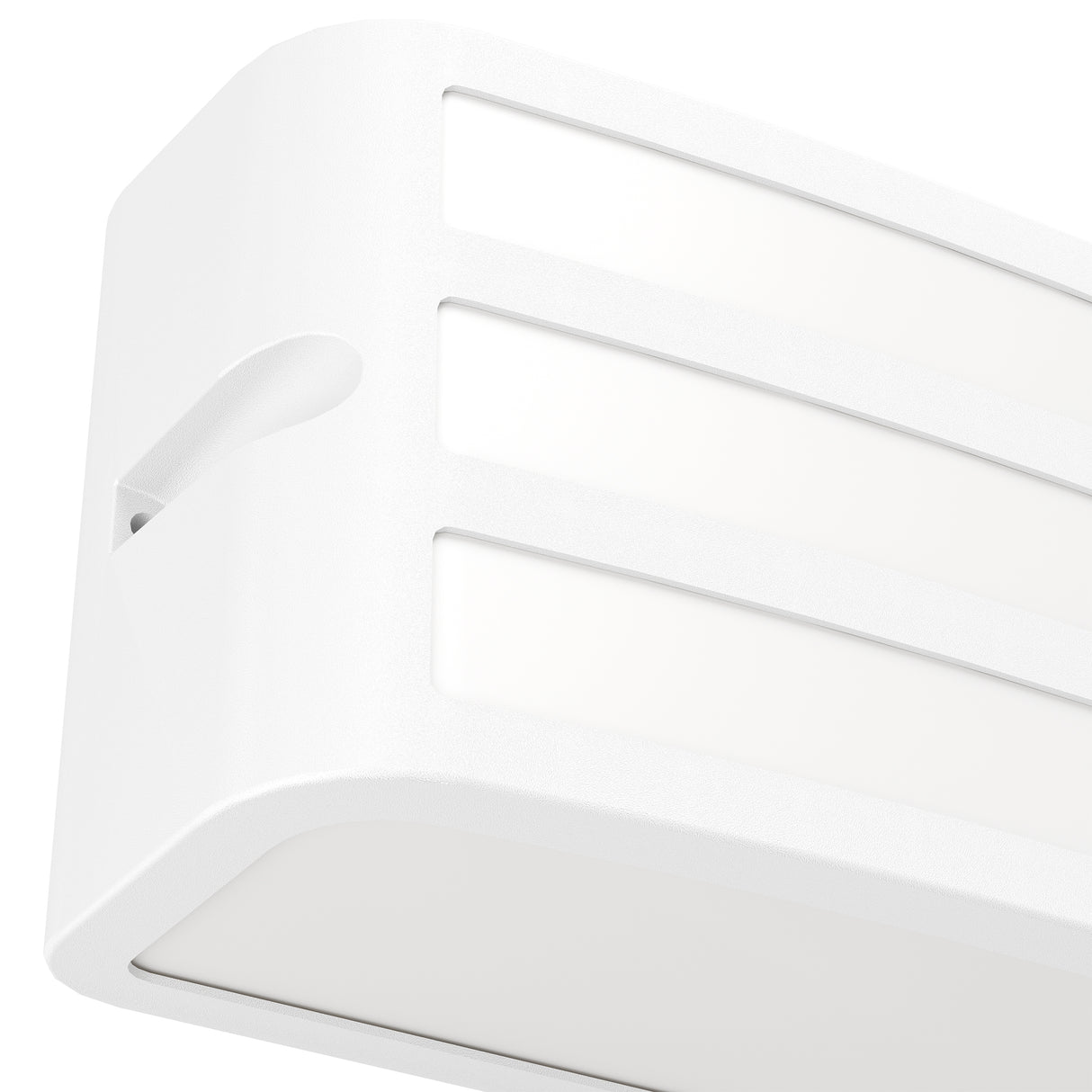 Eglo EU CAMARDA Outdoor Wall Light – White Aluminium, E27, Modern Exterior Lighting