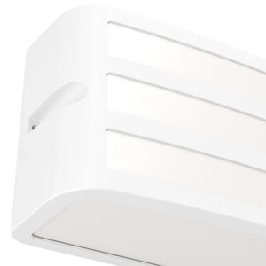 Eglo EU CAMARDA Outdoor Wall Light – White Aluminium, E27, Modern Exterior Lighting
