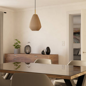 Eglo EU Caprarola Two Toned Satin Glass Single Pendant Light