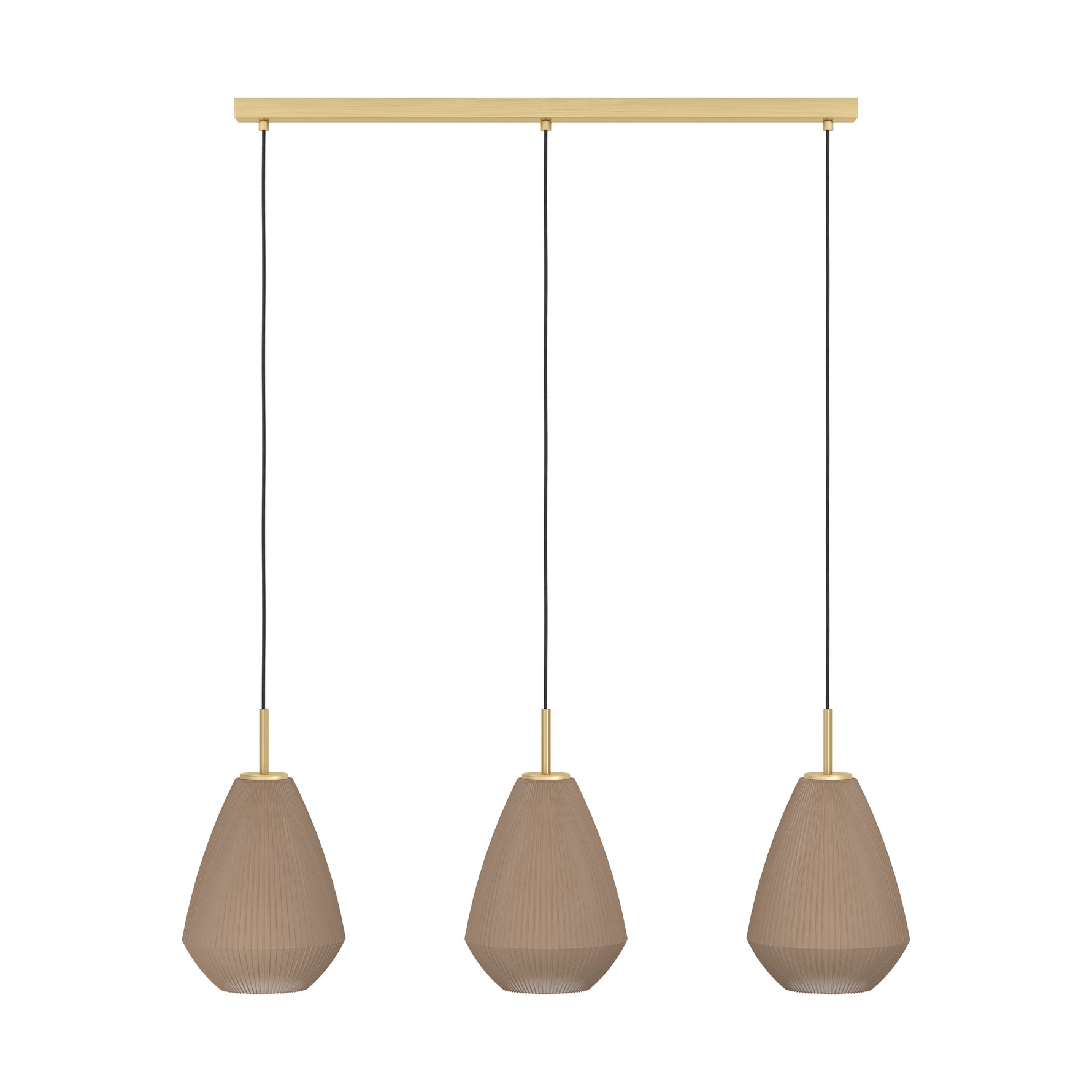Eglo EU Caprarola Monochrome Sandy Steel 3 Light Pendant