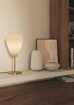 Eglo EU Caprarola Two Toned Sandy Satin Glass Table Lamp