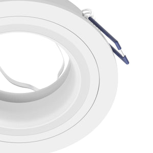 Eglo EU Carosso White Aluminium Recessed Light, 8cm Cutout