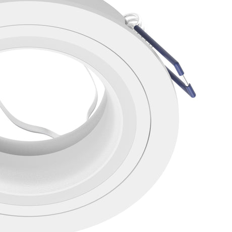 Eglo EU Carosso White Aluminium Recessed Light, 8cm Cutout