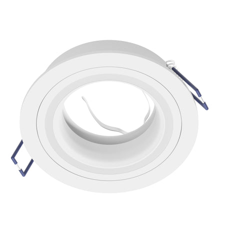Eglo EU Carosso White Aluminium Recessed Light, 8cm Cutout