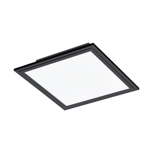 Eglo EU Salobrena 1 Modern Black LED Ceiling Light, 30cm
