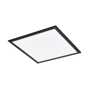 Eglo EU Salobrena 1 Ultra-Slim Modern Black Square LED Ceiling Light