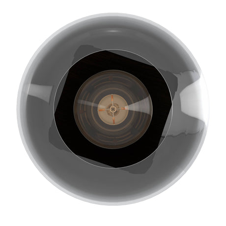 Eglo EU FILAGO Ceiling Light – Wood & Steel with Smoked Glass Shade, E27, Indoor Lighting